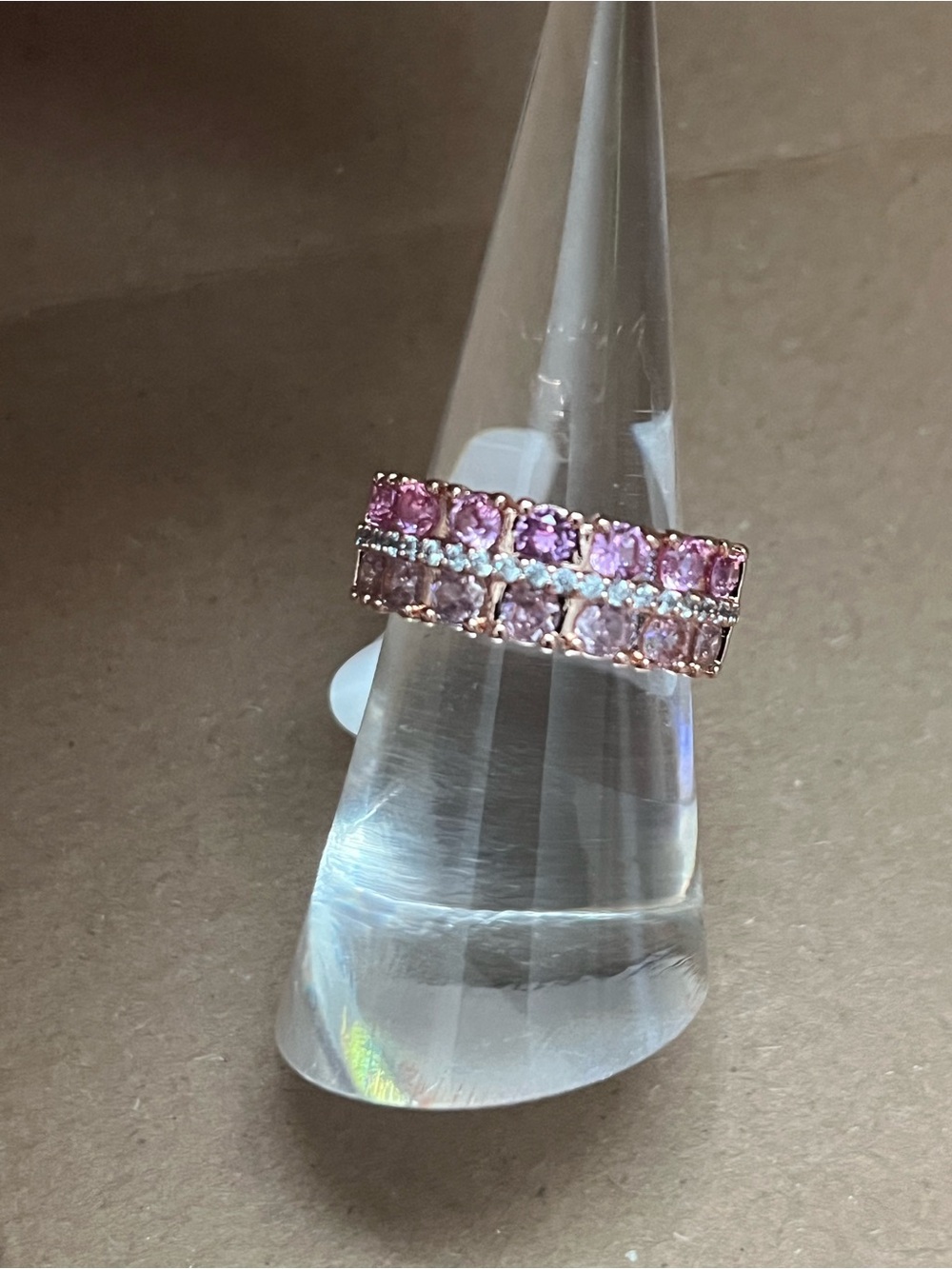 BP Ring - A Good Risk to Take - Size 6 - Rose Gold Plating